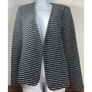 Theory Womens Blazer Jacket Cotton Blend Lined Zipper Accents Yaisa Lined M